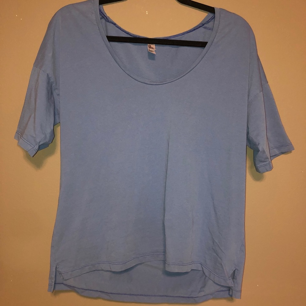 American Apparel Blue Short Sleeve Tee - Picture 3 of 3
